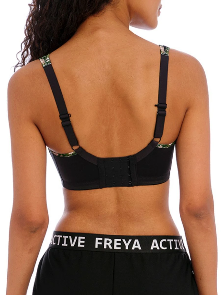 FREYA Sonic Moulded Spacer Sports Bra - Jungle Black 4 FREYA Sonic Moulded Spacer Sports Bra - Jungle Black - Image 4