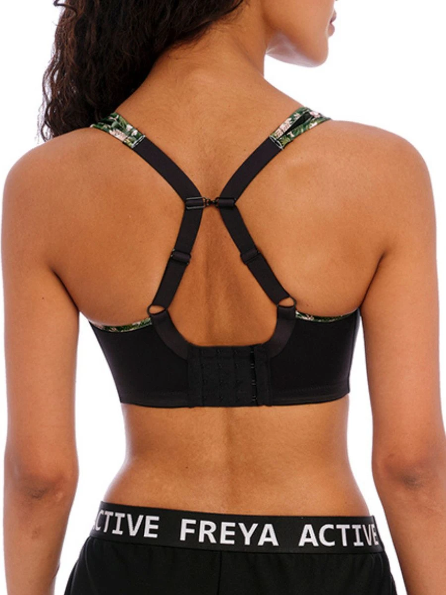 FREYA Sonic Moulded Spacer Sports Bra - Jungle Black 3 FREYA Sonic Moulded Spacer Sports Bra - Jungle Black - Image 3