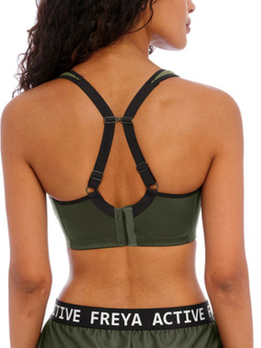 FREYA Sonic Moulded Spacer Sports Bra - Khaki 4 FREYA Sonic Moulded Spacer Sports Bra - Khaki - Image 4