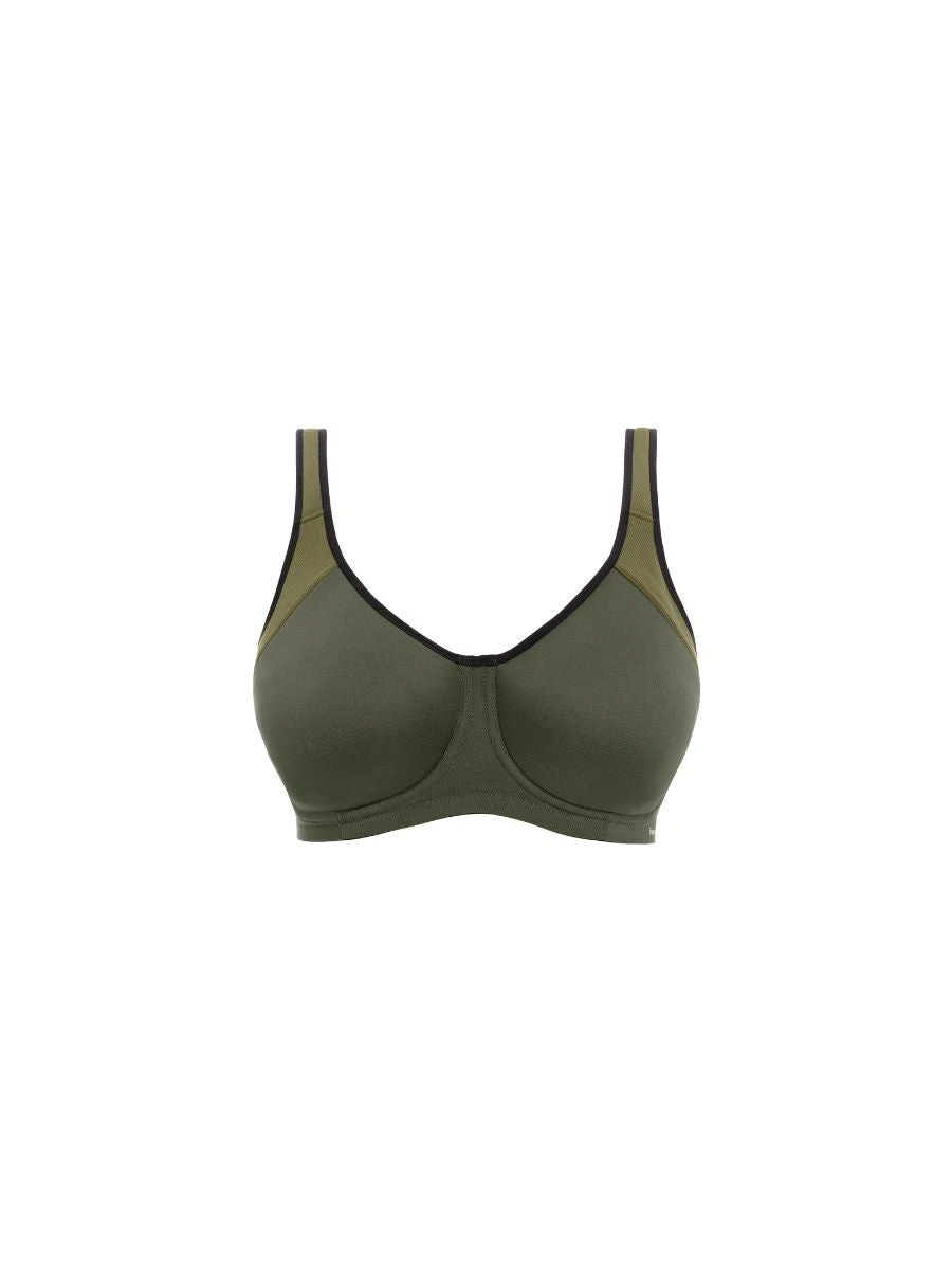 FREYA Sonic Moulded Spacer Sports Bra - Khaki 6 FREYA Sonic Moulded Spacer Sports Bra - Khaki - Image 6