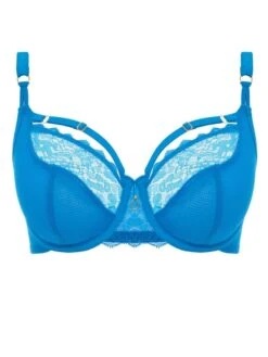 FREYA Temptress Plunge Bra - Med Blue 7 FREYA Temptress Plunge Bra - Med Blue -Boosted Bras Sales Store braforme freya lingerie plungebra aa400102 mdb cut