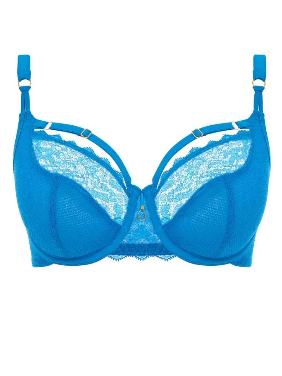 FREYA Temptress Plunge Bra - Med Blue 4 FREYA Temptress Plunge Bra - Med Blue - Image 4
