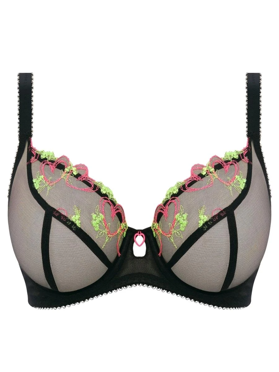 FREYA Loveland Sheer Plunge Bra - Black 5 FREYA Loveland Sheer Plunge Bra - Black - Image 5