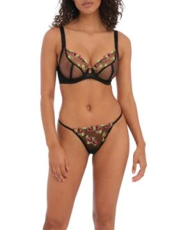 FREYA Loveland Sheer Plunge Bra - Black 7 FREYA Loveland Sheer Plunge Bra - Black -Boosted Bras Sales Store braforme freya loveland aa401002 fl