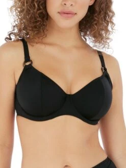 FREYA Coco Wave Plunge Bikini Top - Black