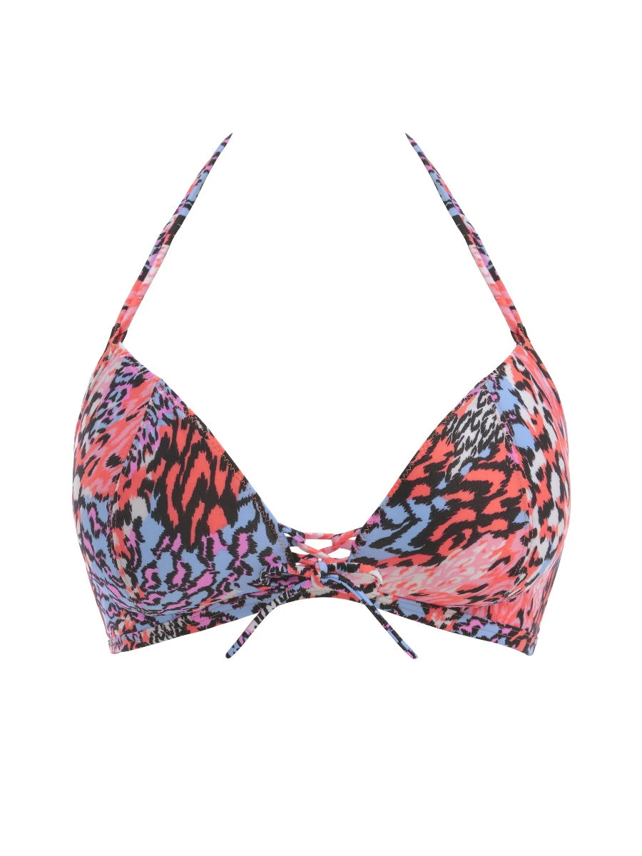 FREYA Serengeti Haze Wireless Triangle Bikini Top - Multi 3 FREYA Serengeti Haze Wireless Triangle Bikini Top - Multi - Image 3