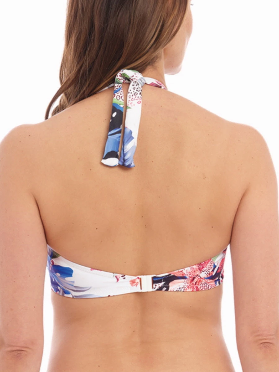 FANTASIE Santa Catalina Halter Plunge Bikini Top - Blue Depths 2 FANTASIE Santa Catalina Halter Plunge Bikini Top - Blue Depths - Image 2