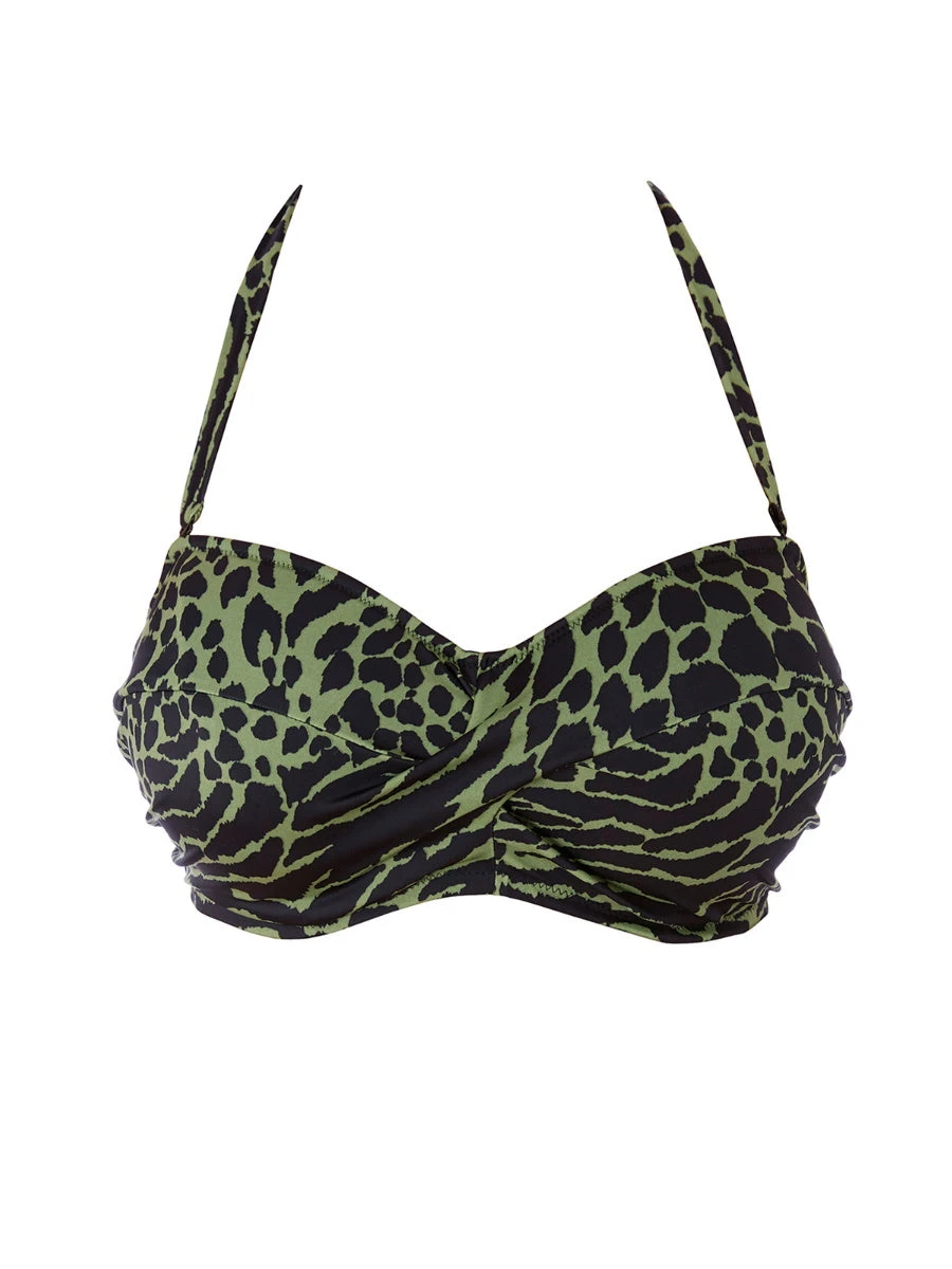 FANTASIE Boa Vista Twist Bandeau Bikini Top - Peridot 5 FANTASIE Boa Vista Twist Bandeau Bikini Top - Peridot - Image 5