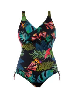 FANTASIE Monteverde V-Neck Swimsuit - Black -Boosted Bras Sales Store braforme fs500730 blk fantasie swim monteverde black v neck swimsuit with adjustable leg p