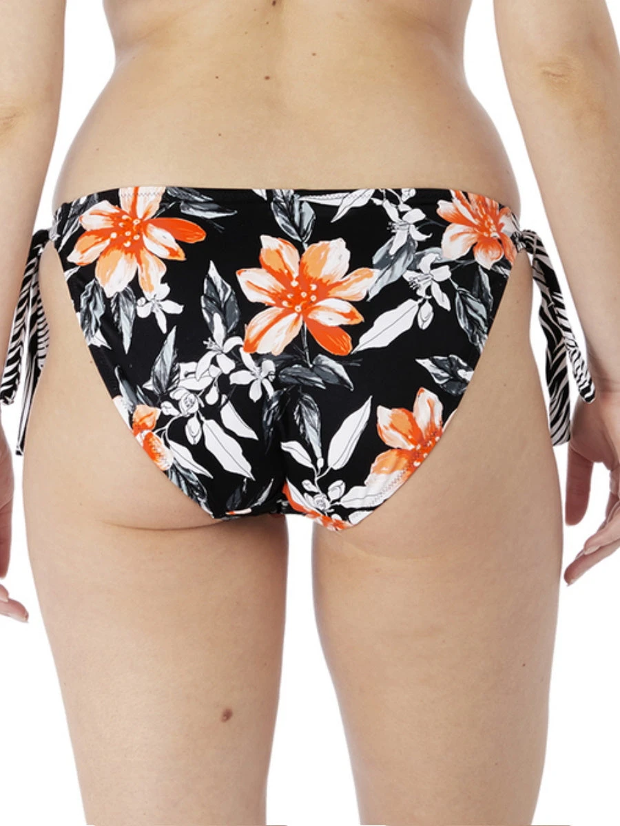 FANTASIE Port Maria Tie Side Bikini Brief - Black 2 FANTASIE Port Maria Tie Side Bikini Brief - Black - Image 2