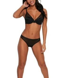 Gossard Glossies High Apex Padded Bra - Black -Boosted Bras Sales Store braforme gossard 6270 blk fl