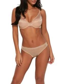 Gossard Glossies High Apex Padded Bra - Nude -Boosted Bras Sales Store braforme gossard 6270 nud fl