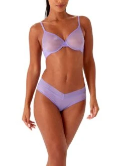 Gossard Glossies Sheer Moulded Bra - Violet -Boosted Bras Sales Store braforme gossard glossies vio violet 6271 full