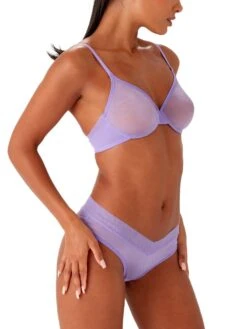 Gossard Glossies Sheer Moulded Bra - Violet -Boosted Bras Sales Store braforme gossard glossies vio violet 6271 s