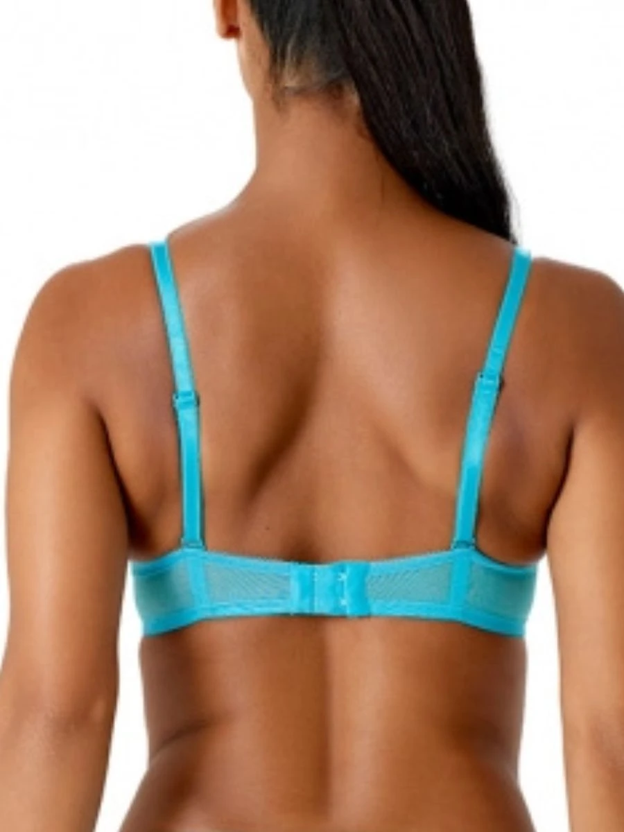 Gossard Glossies Lace Sheer Moulded Bra - Turquoise Sea 5 Gossard Glossies Lace Sheer Moulded Bra - Turquoise Sea - Image 5