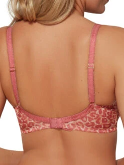 Gossard Glossies Leopard Sheer Moulded Bra - Blush Print -Boosted Bras Sales Store braforme gossard lingerie 13101 bra b