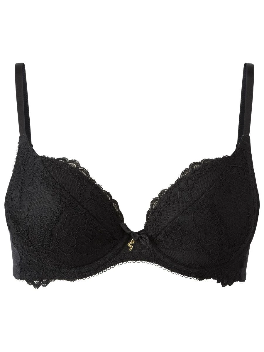 Gossard Superboost Lace Padded Plunge Bra - Black 4 Gossard Superboost Lace Padded Plunge Bra - Black - Image 4