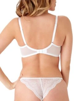 Gossard Superboost Lace Padded Plunge Bra - White -Boosted Bras Sales Store braforme gossard lingerie 7711 whe b