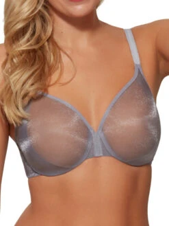 Gossard Glossies Sheer Moulded Bra - Silver