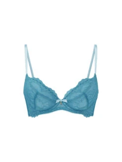 Gossard Superboost Lace Plunge Bra - Ocean Blue -Boosted Bras Sales Store braforme gossard lingerie superboost lace 7725 ocb ocean blue pf