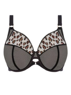 ELOMI Namrah Bandless Plunge Bra - Black -Boosted Bras Sales Store braforme lingerie elomi namrah blk el301335 plain