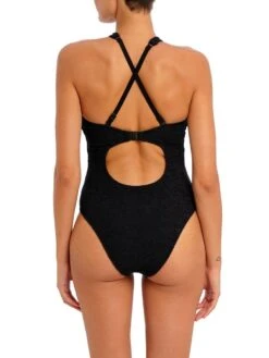 FREYA Ibiza Waves Swimsuit - Black -Boosted Bras Sales Store braforme lingerie freya swimwear as203842 blk black b