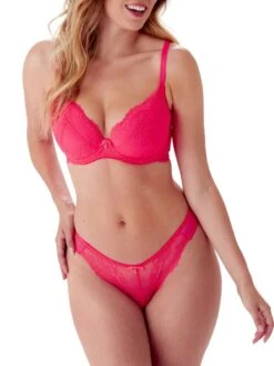 Gossard Superboost Lace Padded Plunge Bra - Diva Pink 8 Gossard Superboost Lace Padded Plunge Bra - Diva Pink -Boosted Bras Sales Store braforme lingerie gossard superboost lace bra 7711 dvp diva pink full