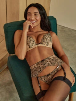 Gossard VIP Henna High Apex Bra - Black/Nude -Boosted Bras Sales Store braforme lingerie gossard vip henna bnu black nude ls