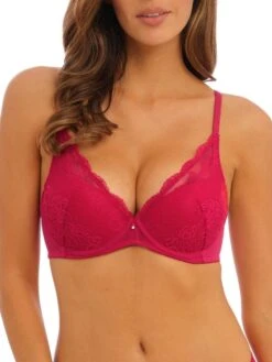 Wacoal Ravissant Plunge Bra - Scarlet