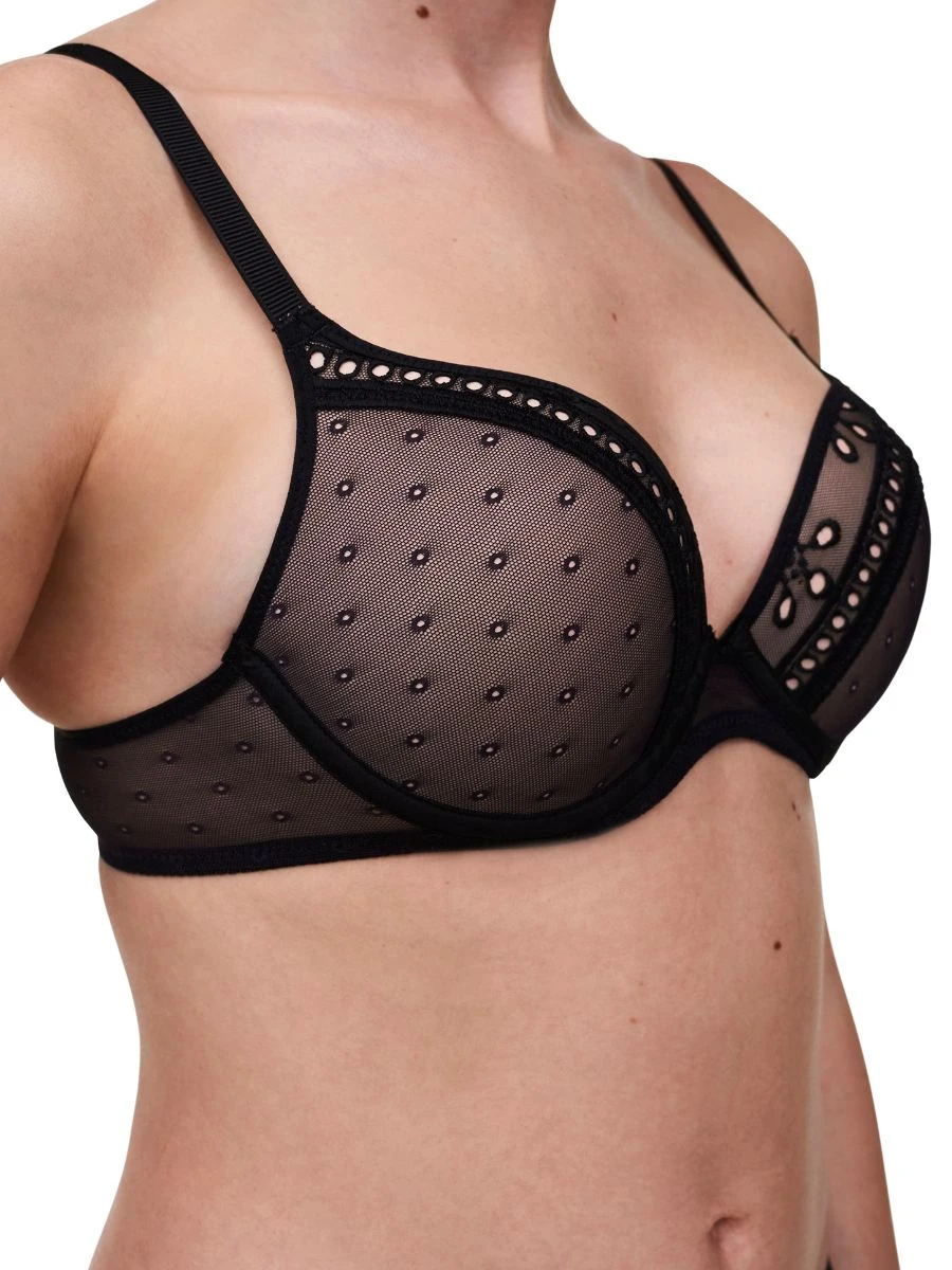 Passionata Prisca Push-Up Bra - Black 4 Passionata Prisca Push-Up Bra - Black - Image 4