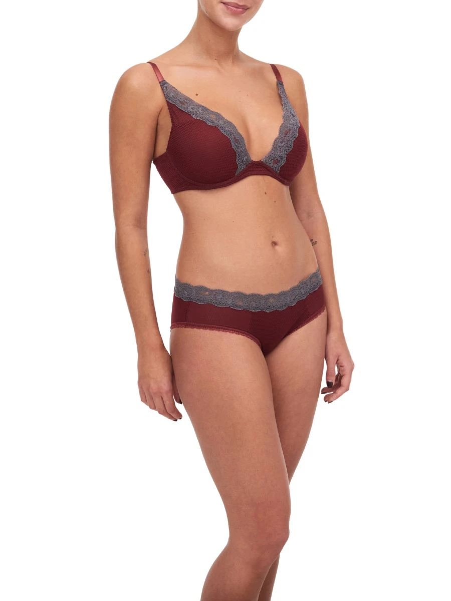Passionata Brooklyn Plunge Bra - Fig/Chestnut 4 Passionata Brooklyn Plunge Bra - Fig/Chestnut - Image 4