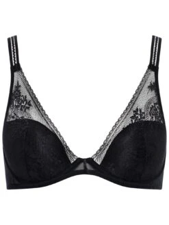 Passionata Maddie Plunge T-Shirt Bra - Black -Boosted Bras Sales Store braforme passionata p47h20 011 c