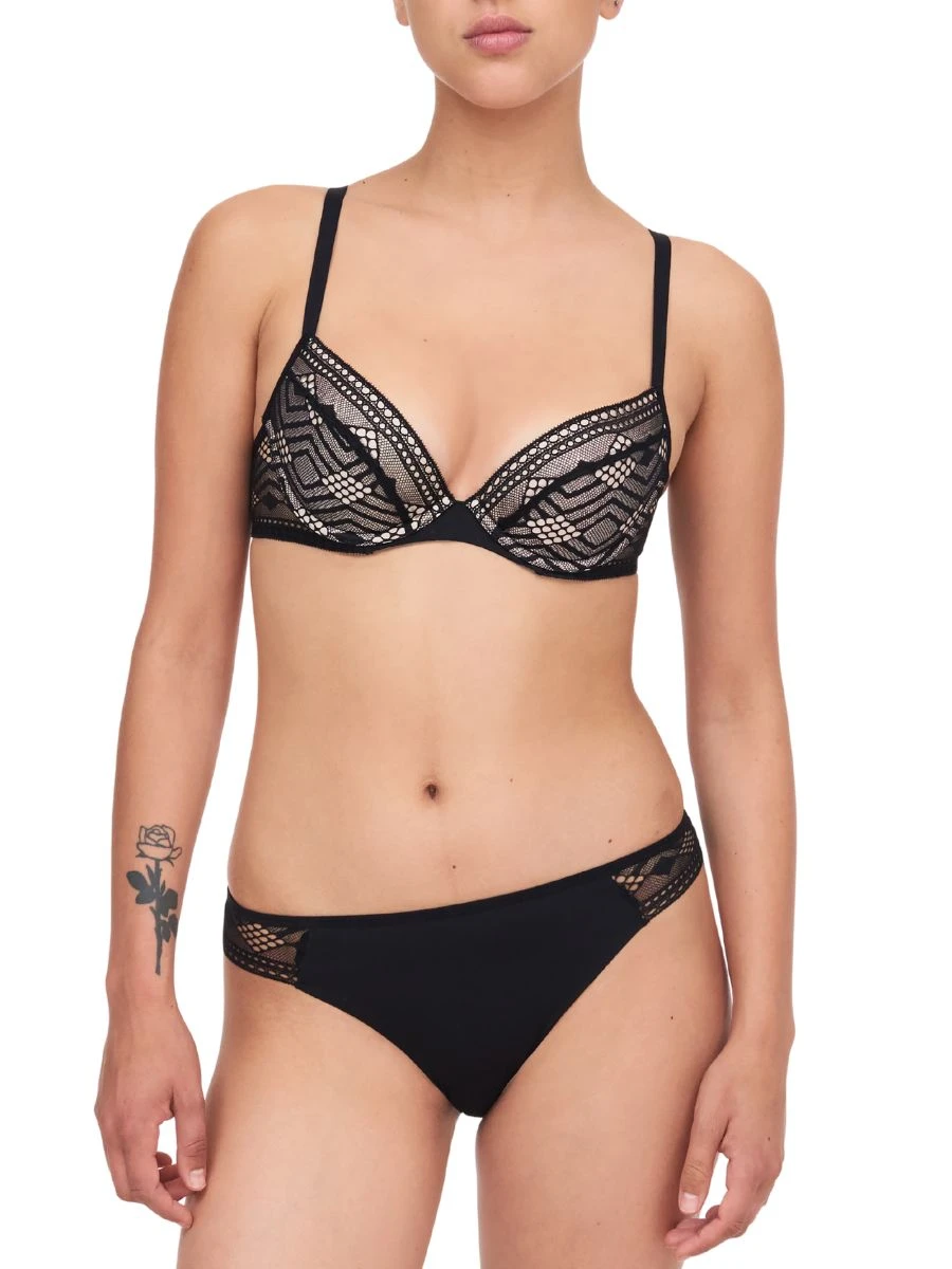 Passionata Ondine Push Up Foam Bra - Black 2 Passionata Ondine Push Up Foam Bra - Black - Image 2