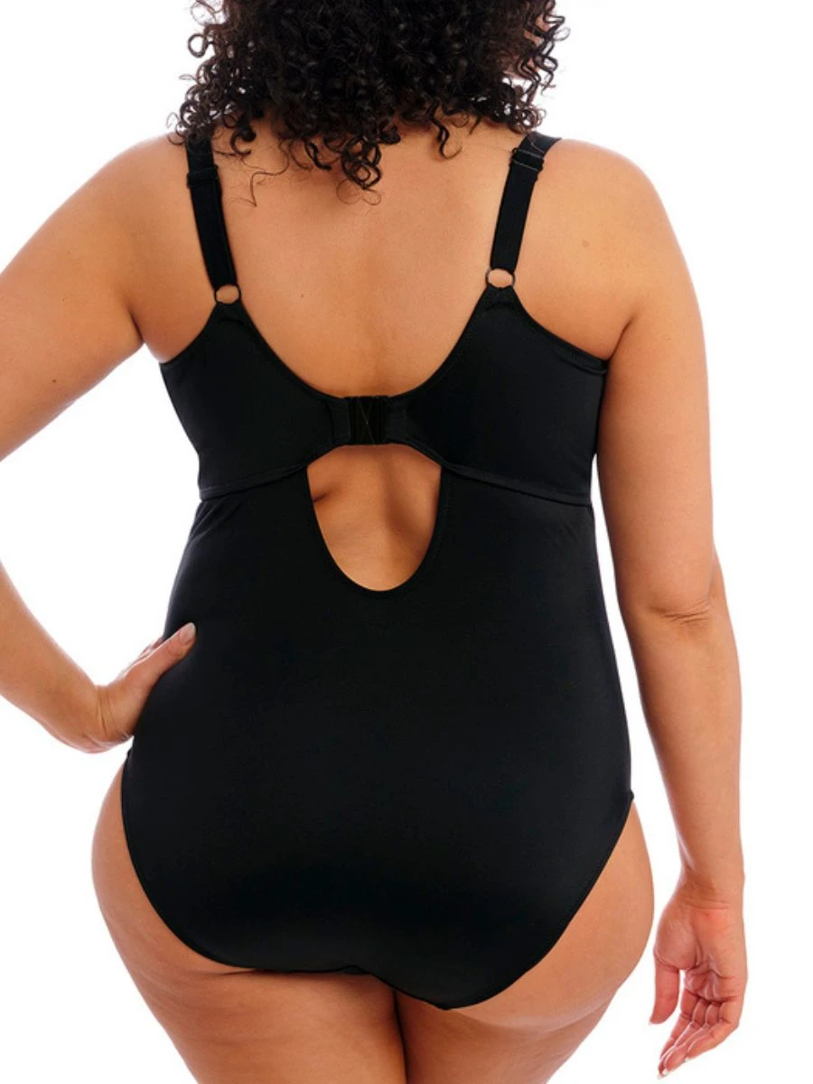 ELOMI Plain Sailing Plunge Swimsuit - Black 5 ELOMI Plain Sailing Plunge Swimsuit - Black - Image 5