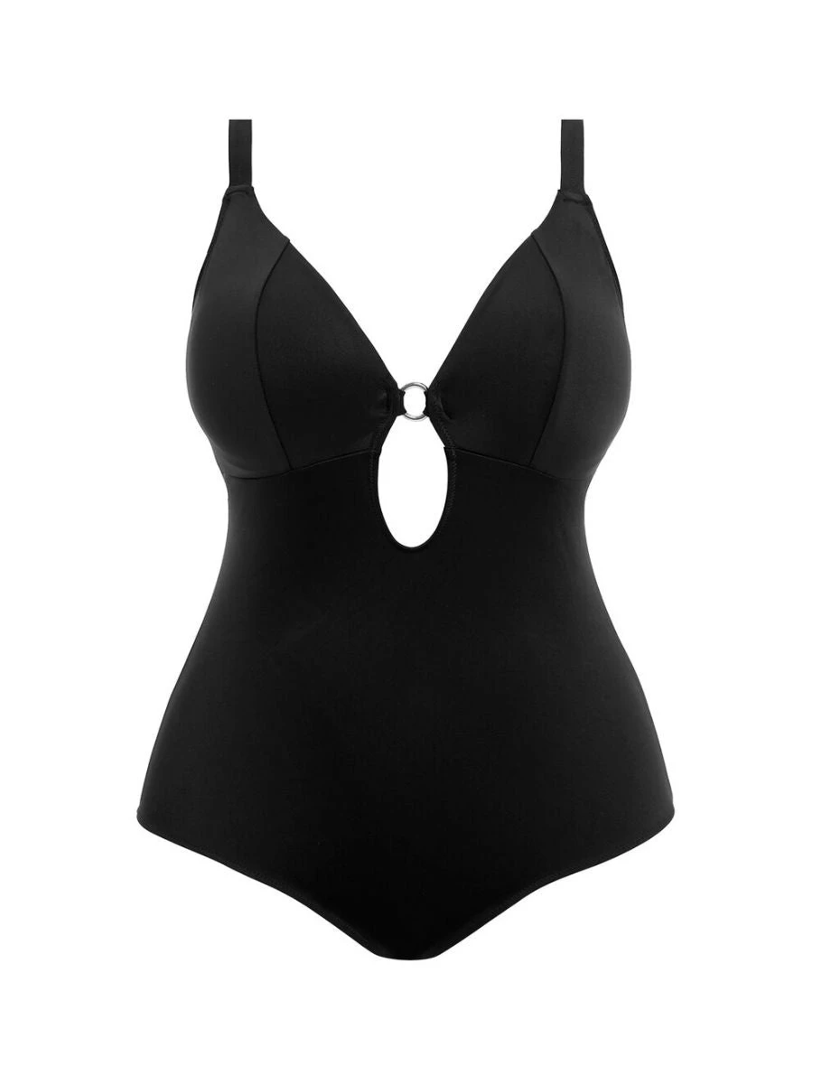 ELOMI Plain Sailing Plunge Swimsuit - Black 6 ELOMI Plain Sailing Plunge Swimsuit - Black - Image 6