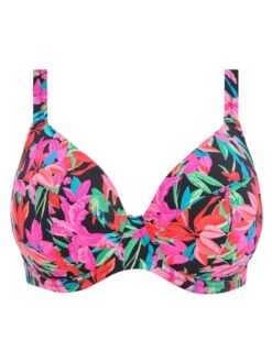 ELOMI Savaneta Plunge Bikini Top - Black -Boosted Bras Sales Store braforme swim elomi savaneta 801302 blk plain