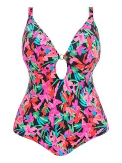 ELOMI Savaneta Non Wired Swimsuit - Black 9 ELOMI Savaneta Non Wired Swimsuit - Black -Boosted Bras Sales Store braforme swim elomi savaneta 801343 blk plain