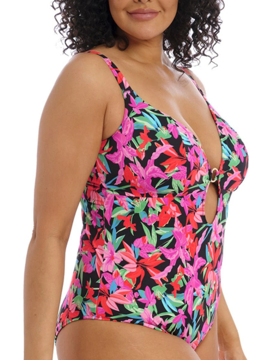 ELOMI Savaneta Non Wired Swimsuit - Black 3 ELOMI Savaneta Non Wired Swimsuit - Black - Image 3