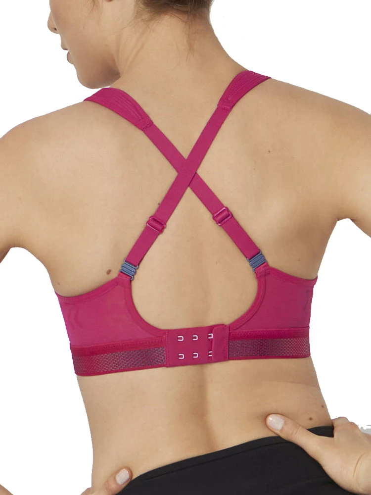 Triumph Triaction Cardio Cloud Racerback Sports Bra - Cerise 3 Triumph Triaction Cardio Cloud Racerback Sports Bra - Cerise - Image 3
