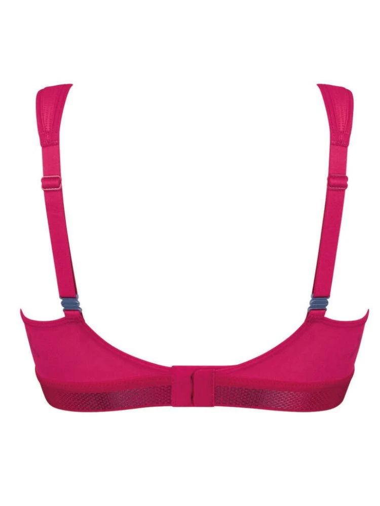 Triumph Triaction Cardio Cloud Racerback Sports Bra - Cerise 6 Triumph Triaction Cardio Cloud Racerback Sports Bra - Cerise - Image 6