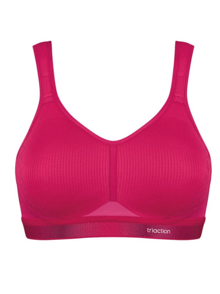 Triumph Triaction Cardio Cloud Racerback Sports Bra - Cerise 4 Triumph Triaction Cardio Cloud Racerback Sports Bra - Cerise - Image 4