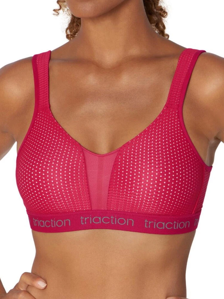 Triumph Triaction Energy Lite Sports Bra - Cerise 1 Triumph Triaction Energy Lite Sports Bra - Cerise