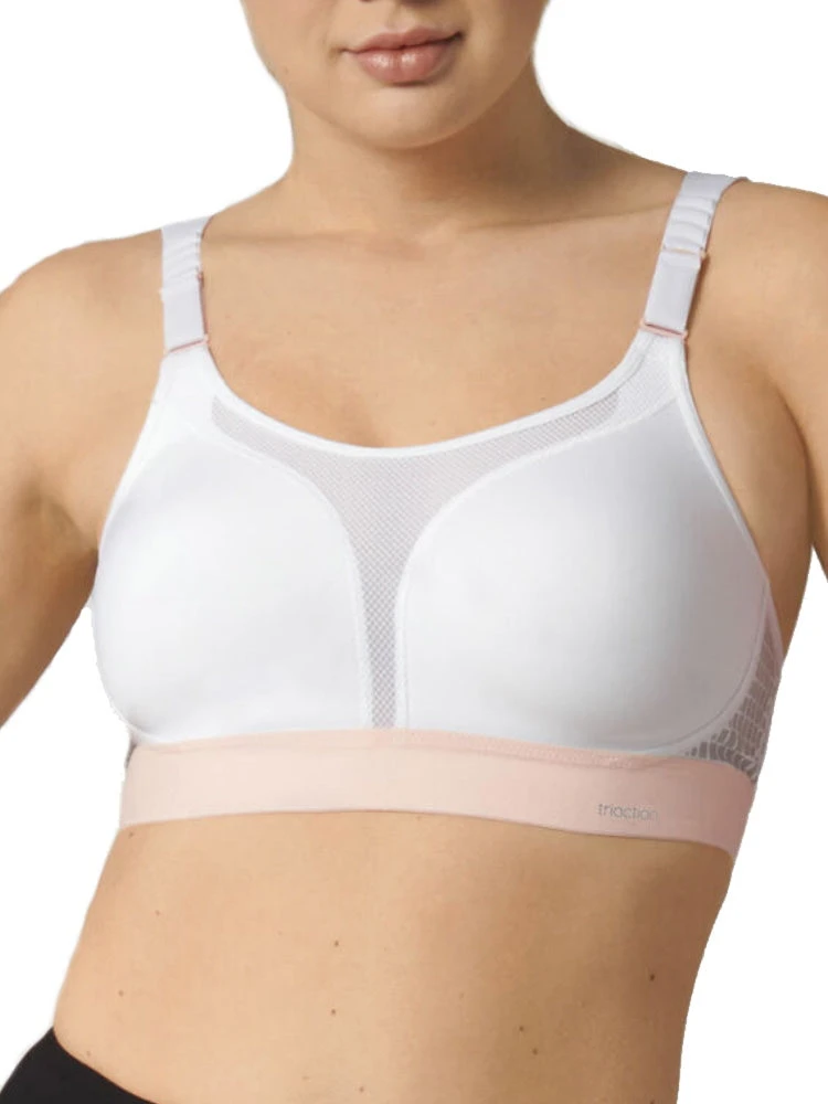 Triumph Triaction Extreme Lite Sports Bra - White 1 Triumph Triaction Extreme Lite Sports Bra - White
