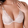 Wonderbra Triangle Push Up Bra - Creamy Pearl