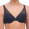 Chantelle Day To Night Plunge Spacer Bra - Deep Grey