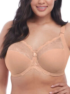 ELOMI Meredith Banded Plunge Bra - Sahara