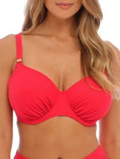 FANTASIE Almeria Gathered Full Cup Bikini Top - Watermelon