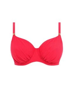 FANTASIE Almeria Gathered Full Cup Bikini Top - Watermelon -Boosted Bras Sales Store fantasie 20almeria 20swimwear 20fs502727 20wan 20p