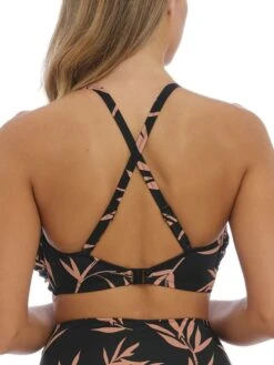 FANTASIE Luna Bay Twist Bandeau Bikini Top - Lacquered Black -Boosted Bras Sales Store fantasie 20luna 20bay 20swimwear 20fs502409lak 20b1