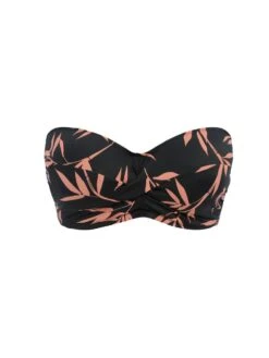 FANTASIE Luna Bay Twist Bandeau Bikini Top - Lacquered Black -Boosted Bras Sales Store fantasie 20luna 20bay 20swimwear 20fs502409lak 20p